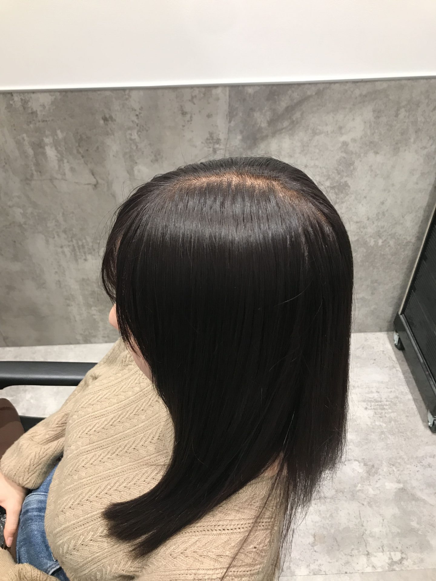 ハイライトを消した後のお客様1